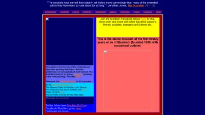Screenshot preview of stuckism.com