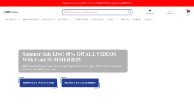 Screenshot preview of bjjfanatics.com