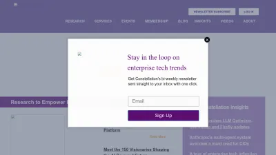 Screenshot preview of constellationr.com