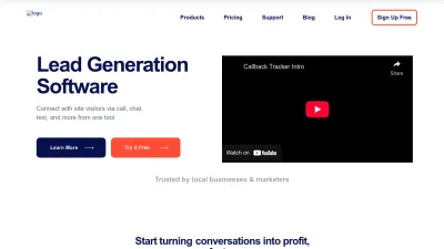 Screenshot preview of callbacktracker.com