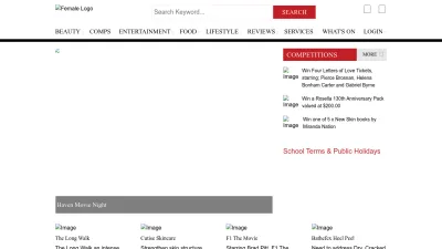 Screenshot preview of female.com.au