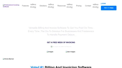 Screenshot preview of mooninvoice.com