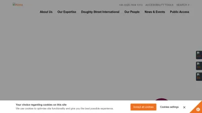 Screenshot preview of doughtystreet.co.uk