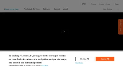 Screenshot preview of vertiv.com
