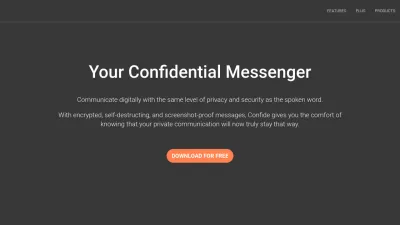 Screenshot preview of getconfide.com