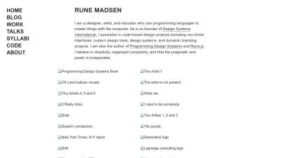 Screenshot preview of runemadsen.com