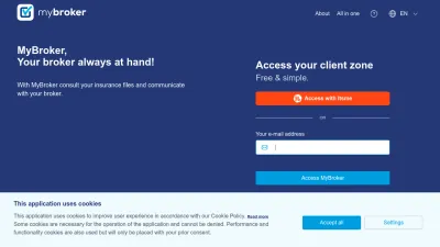Screenshot preview of mybroker.be