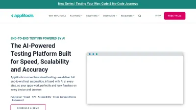 Screenshot preview of applitools.com
