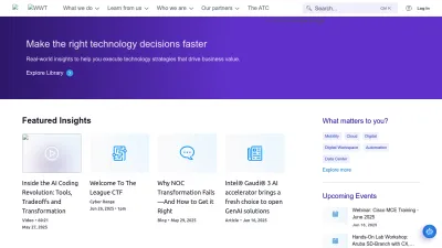 Screenshot preview of wwt.com