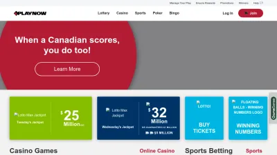 Screenshot preview of playnow.com