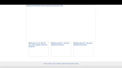 Screenshot preview of matias.ca