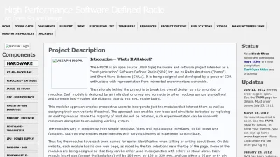 Screenshot preview of openhpsdr.org