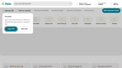 Screenshot preview of drogaraia.com.br