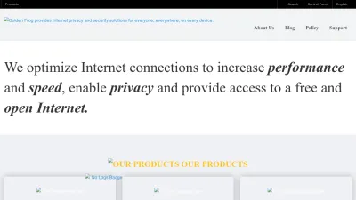 Screenshot preview of goldenfrog.com