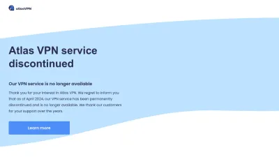 Screenshot preview of atlasvpn.com