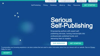 Screenshot preview of troubador.co.uk
