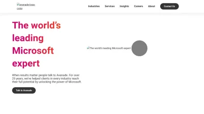 Screenshot preview of avanade.com