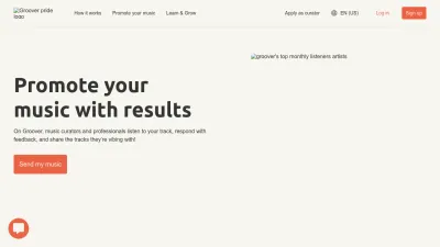 Screenshot preview of groover.co