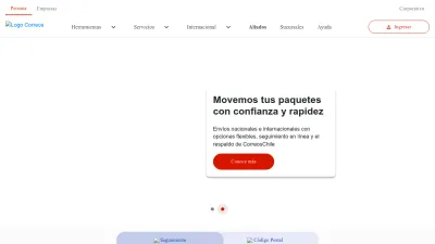 Screenshot preview of correos.cl