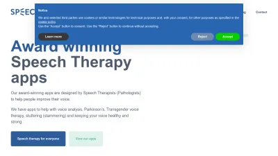 Screenshot preview of speechtools.co