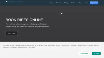Screenshot preview of bookridesonline.com