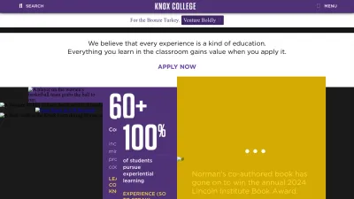 Screenshot preview of knox.edu
