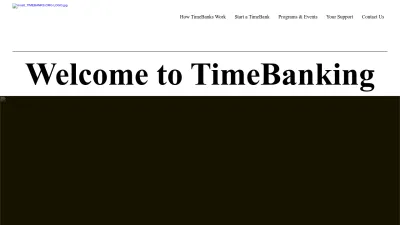 Screenshot preview of timebanks.org