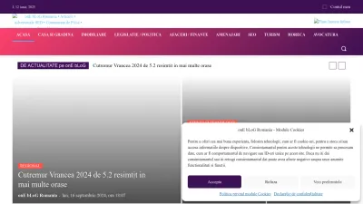 Screenshot preview of oneblog.ro