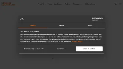 Screenshot preview of dracoon.com