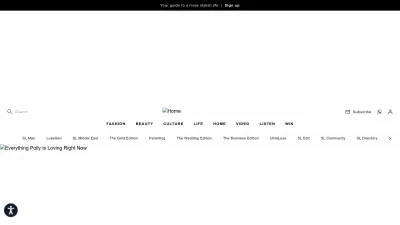 Screenshot preview of sheerluxe.com