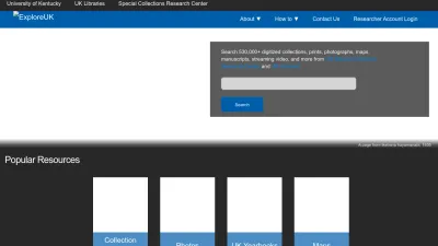 Screenshot preview of exploreuk.uky.edu