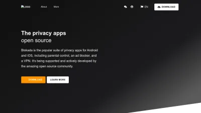 Screenshot preview of blokada.org