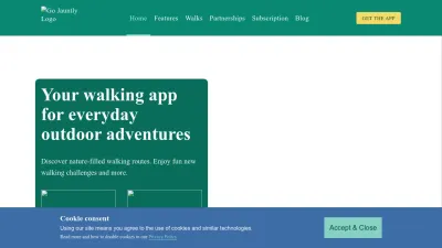 Screenshot preview of gojauntly.com