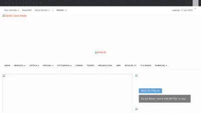 Screenshot preview of artslife.com
