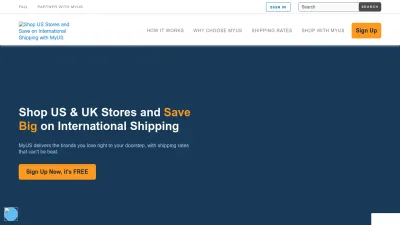 Screenshot preview of myus.com