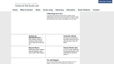 Screenshot preview of scotslanguage.com