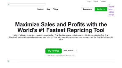 Screenshot preview of repricerexpress.com