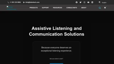 Screenshot preview of listentech.com