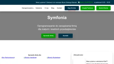 Screenshot preview of symfonia.pl