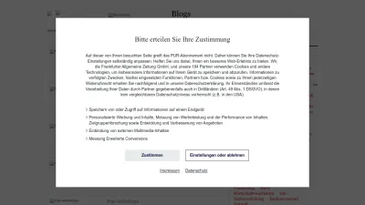 Screenshot preview of blogs.faz.net