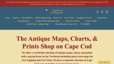 Screenshot preview of mapsofantiquity.com