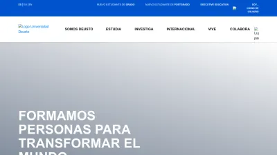 Screenshot preview of deusto.es