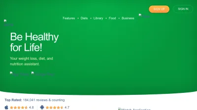 Screenshot preview of mynetdiary.com
