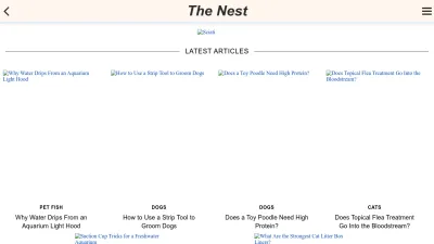 Screenshot preview of pets.thenest.com