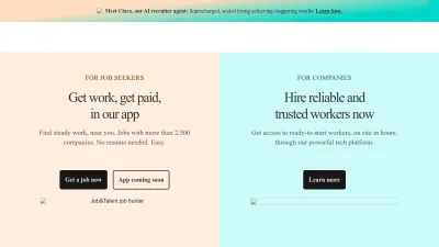Screenshot preview of jobandtalent.com