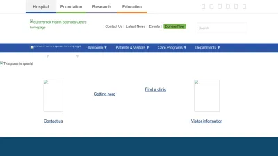Screenshot preview of sunnybrook.ca