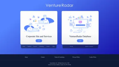 Screenshot preview of ventureradar.com