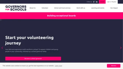 Screenshot preview of governorsforschools.org.uk