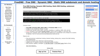 Screenshot preview of freedns.afraid.org