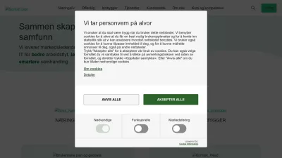 Screenshot preview of norkart.no